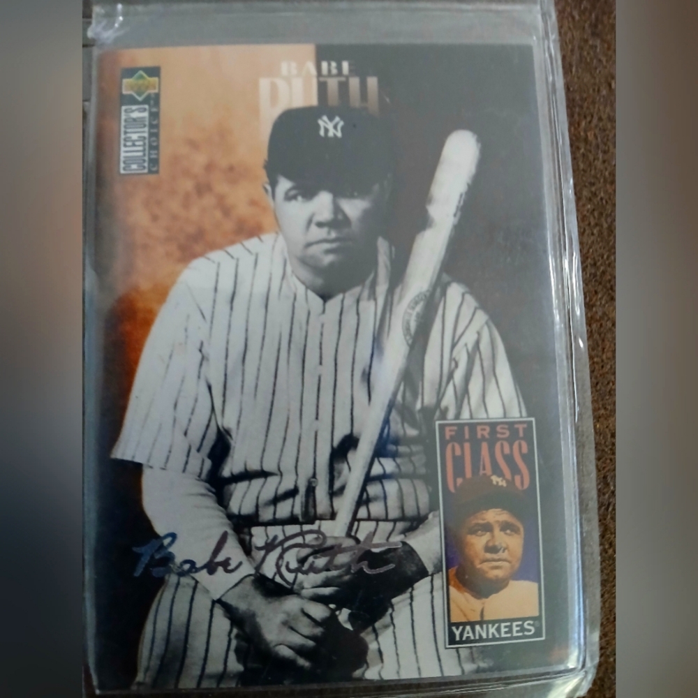 Babe Ruth Baseball Card.